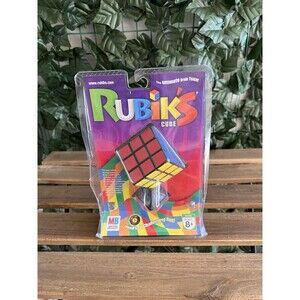 Vintage Rubik's Cube Puzzle w/ Display Stand 2002 Hasbro RUBIKS NEW SEALED